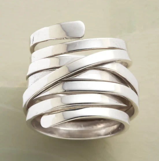Anillo Metálico Geométrico - Estilo Minimalista