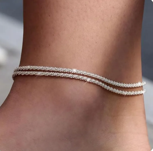 Tobilleras elegantes para mujer con eslabones delicados o toscos