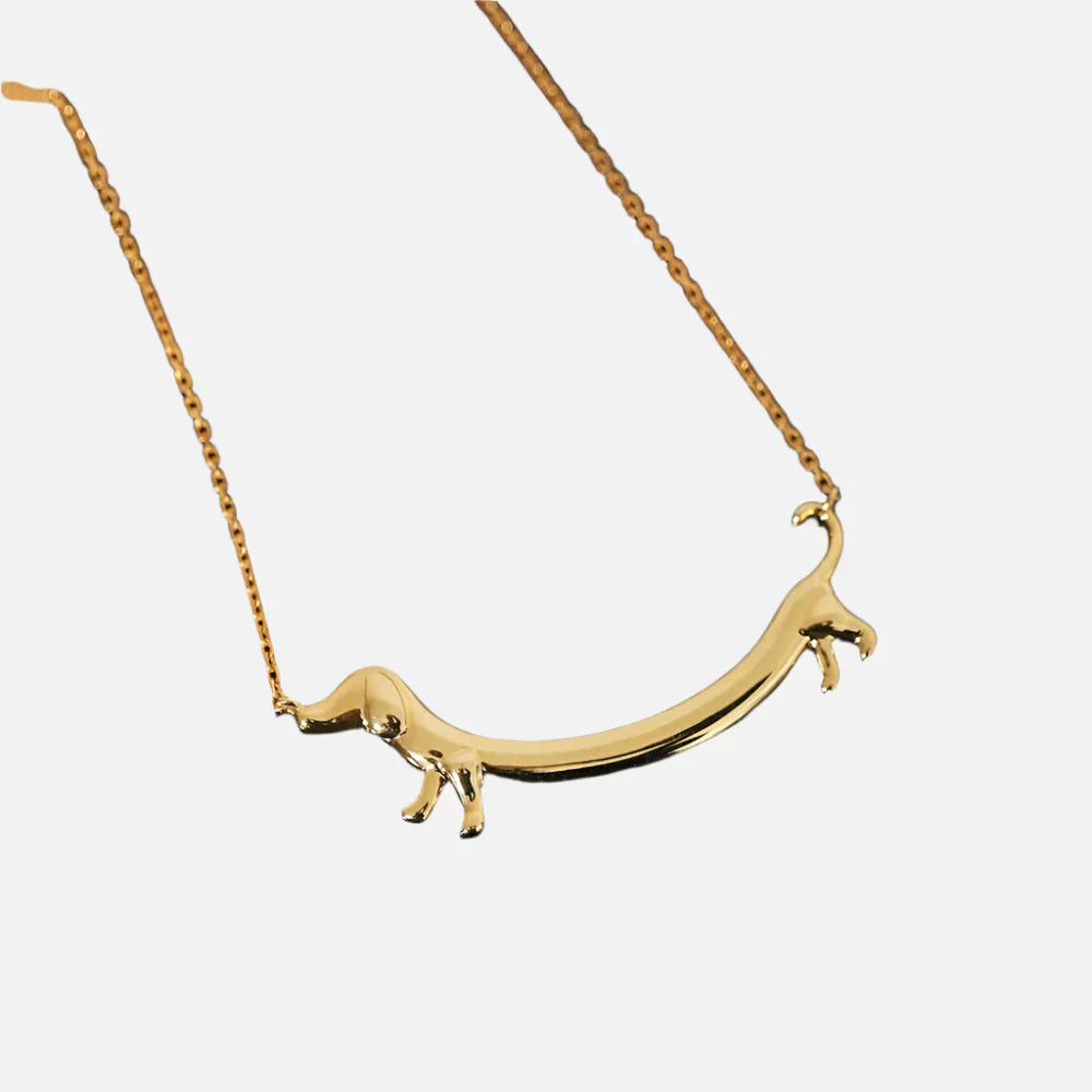Encantador collar de perro salchicha para amantes de los animales y ropa elegante