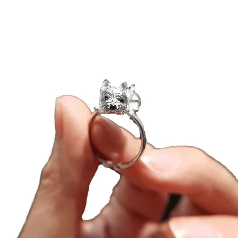 Anillo ajustable para perros estilo retro