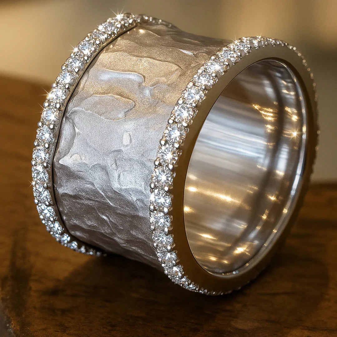 Anillo Vintage de Plata con Zirconias