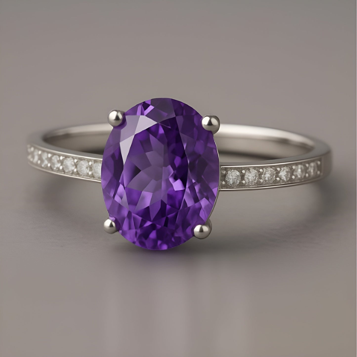 Anillo Eva amatista