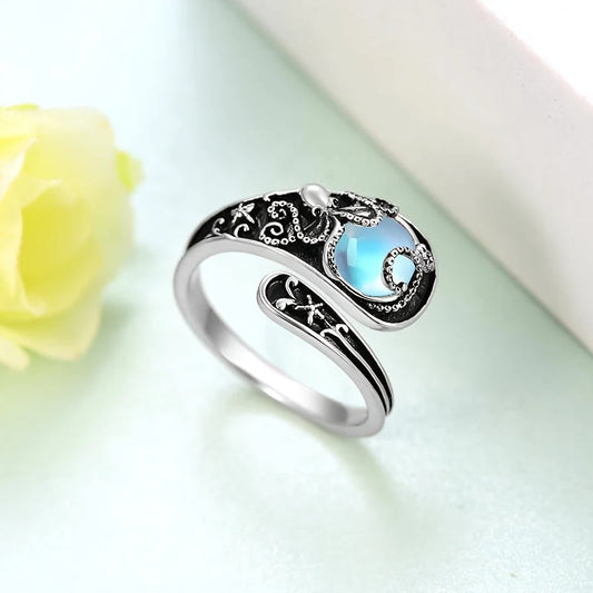 Anillo Emanuela con Piedra de Luna