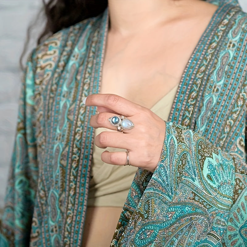 Anillo Rita con piedra luna