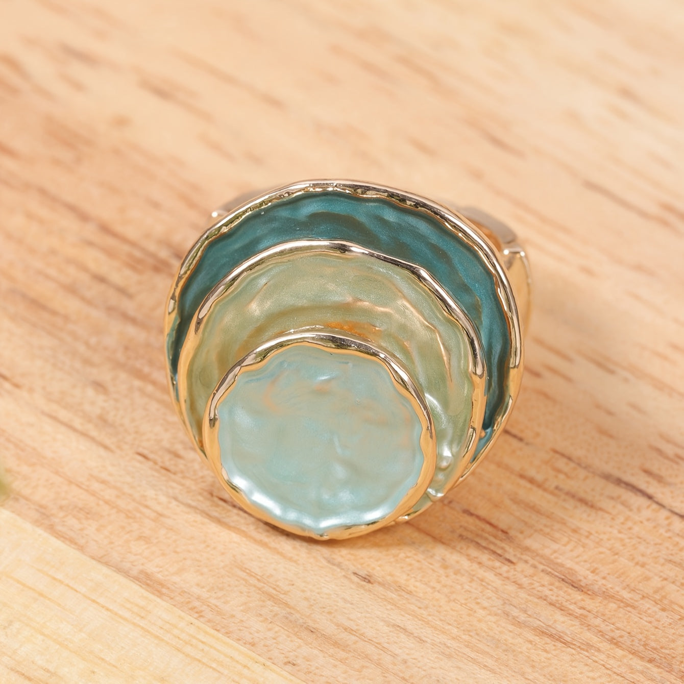 Anillo boho esmaltado en tres capas