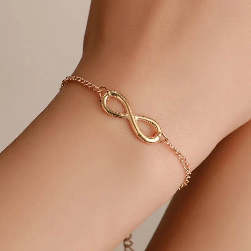 Serena pulsera símbolo infinito dorada - Sparkano Marbella