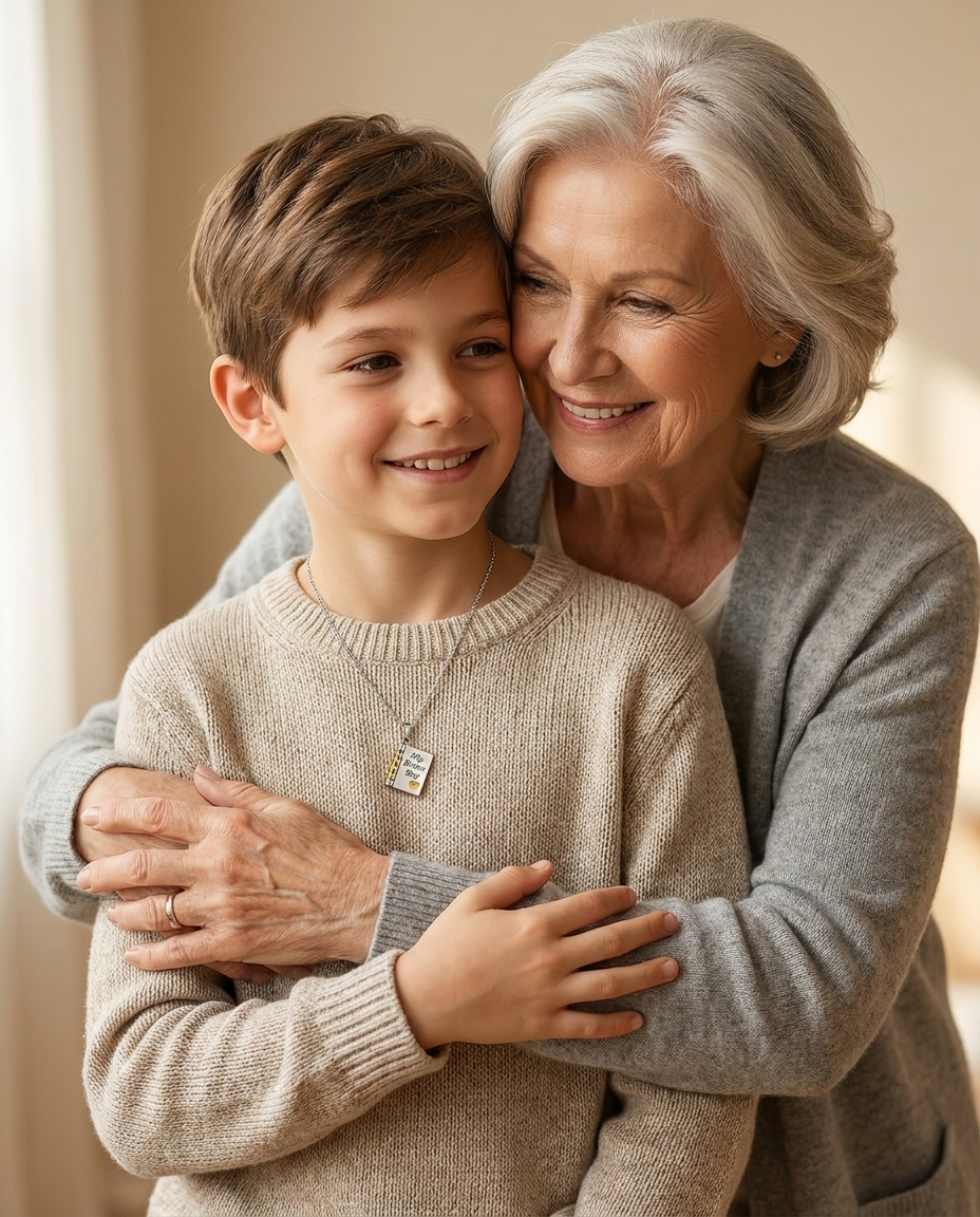 Diego - abuela y nieto