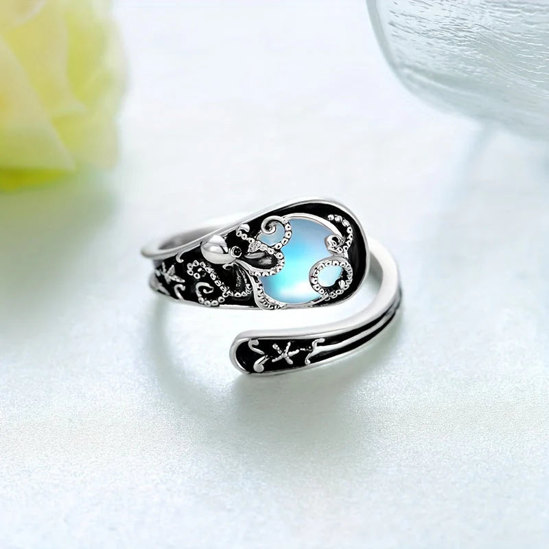 Anillo Emanuela con Piedra de Luna
