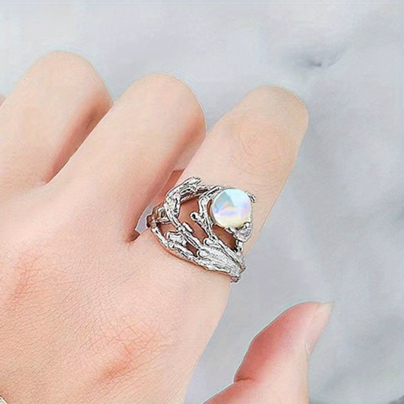Anillo Teresa con piedra luna