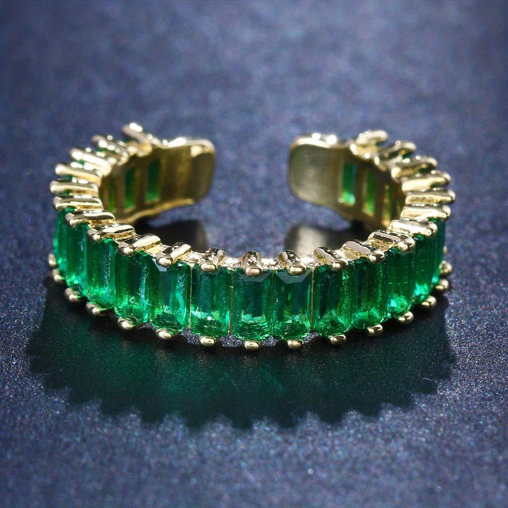 Anillo con piedra esmeralda