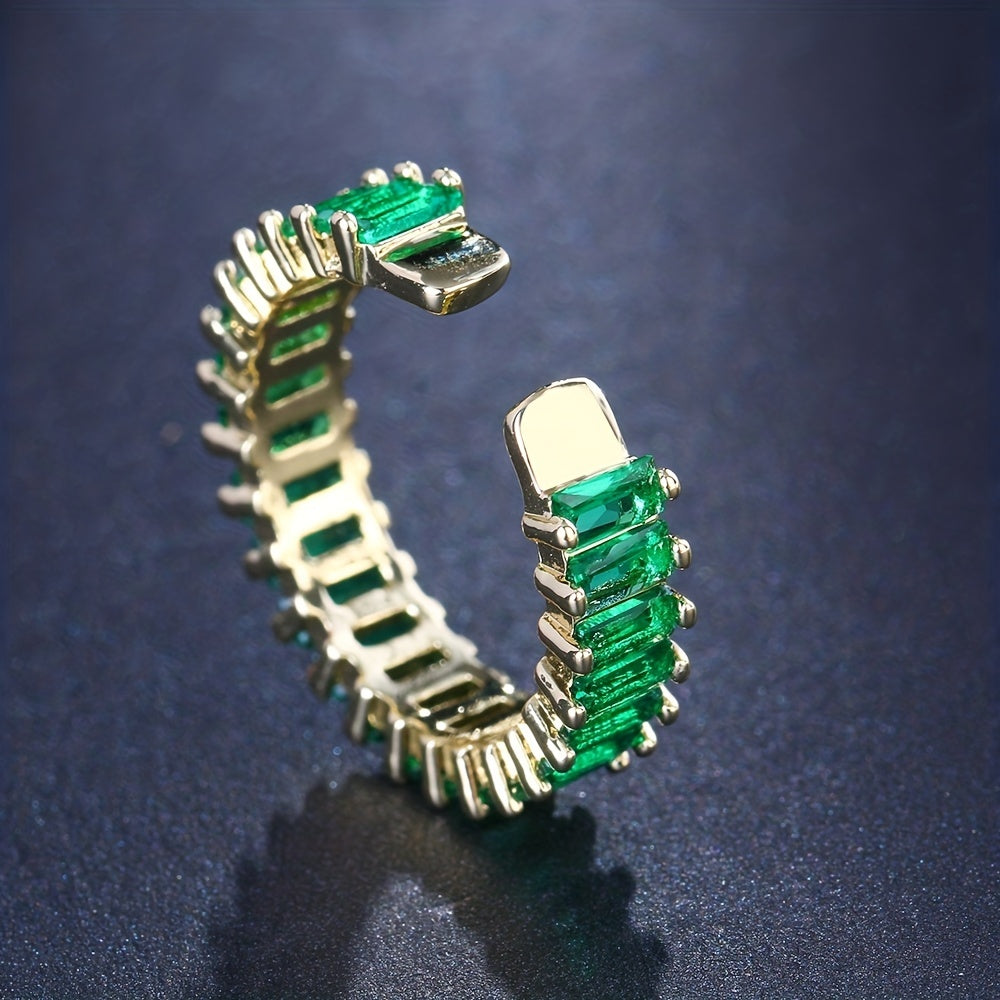 Anillo con piedra esmeralda