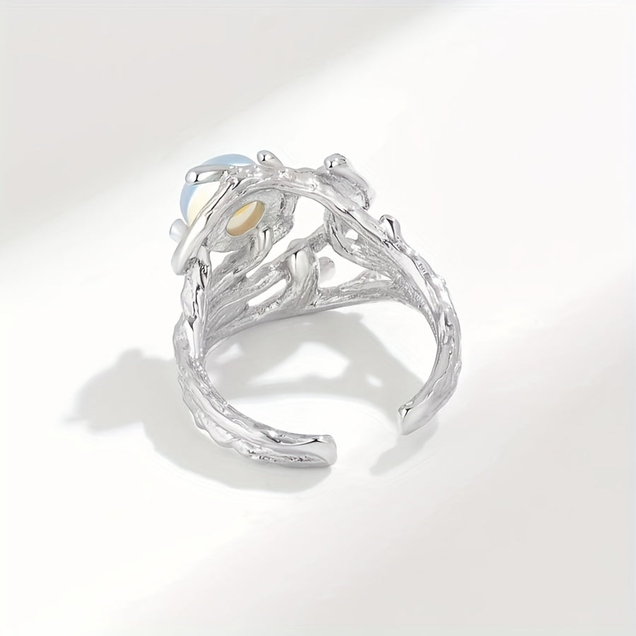 Anillo Teresa con piedra luna