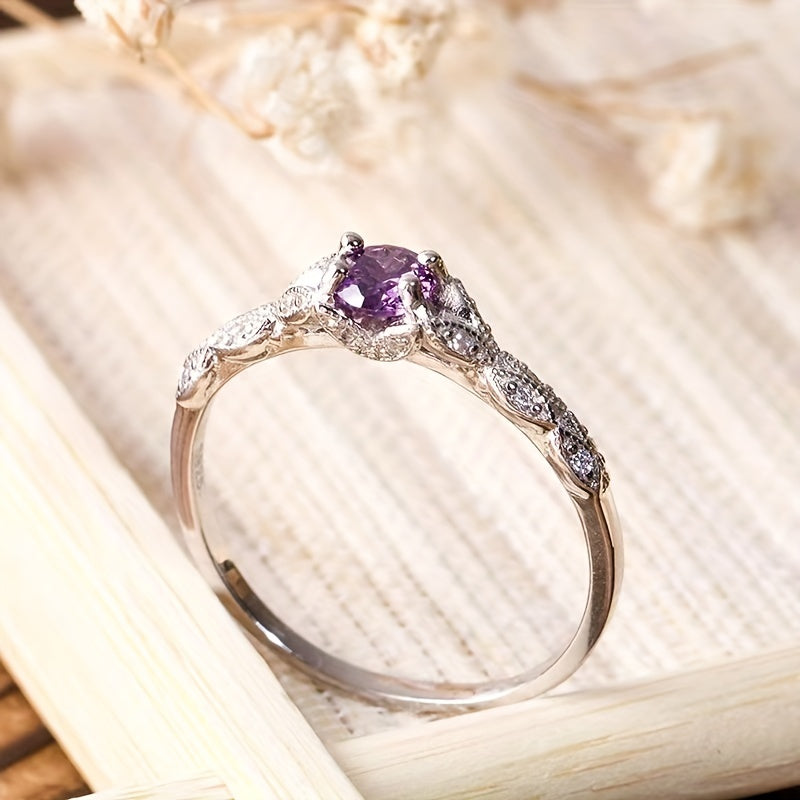 Anillo Brygida amatista