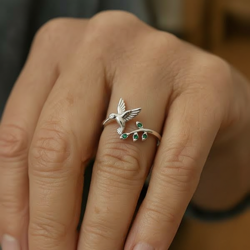 Anillo hilo dorado