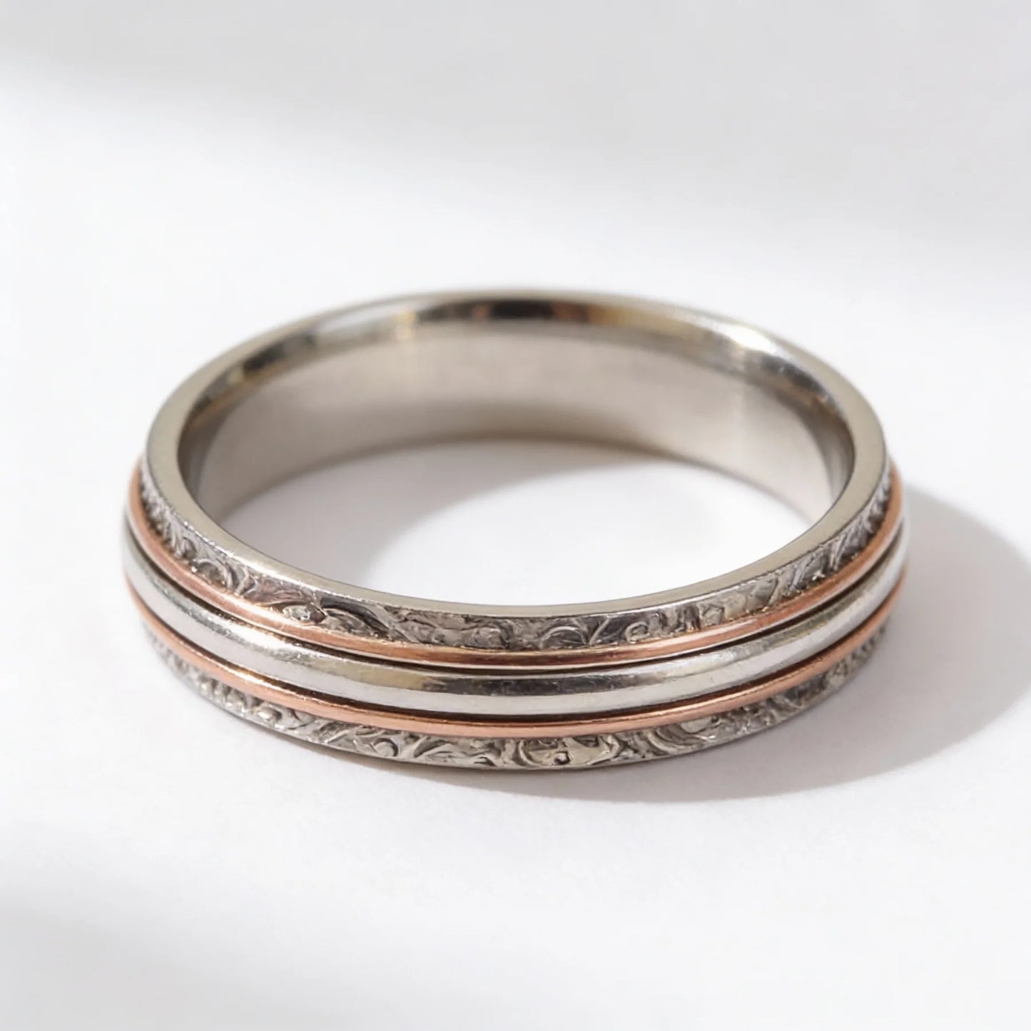 Anillo Clásico Vintage de Acero Inoxidable