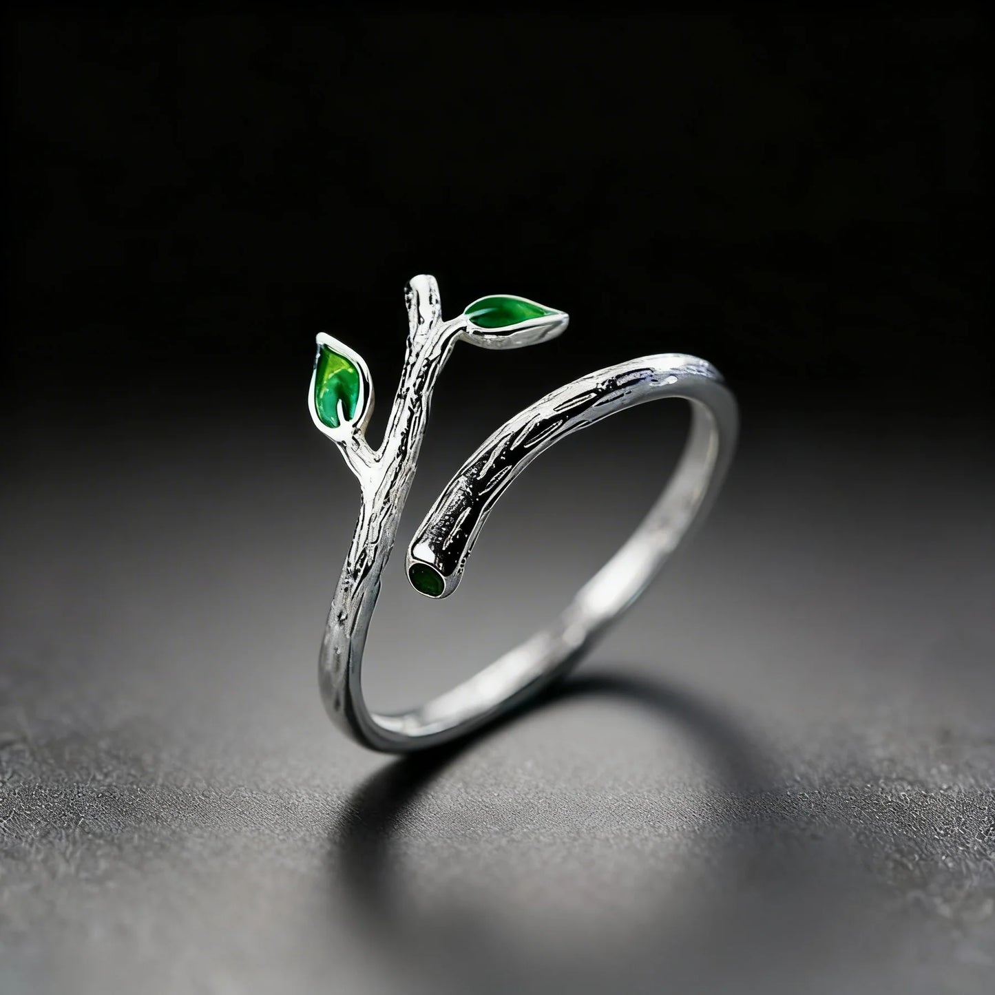 Anillo Rama de Árbol en Plata