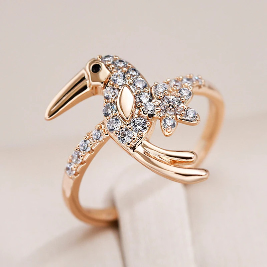 Anillo para pájaros: elegante y brillante