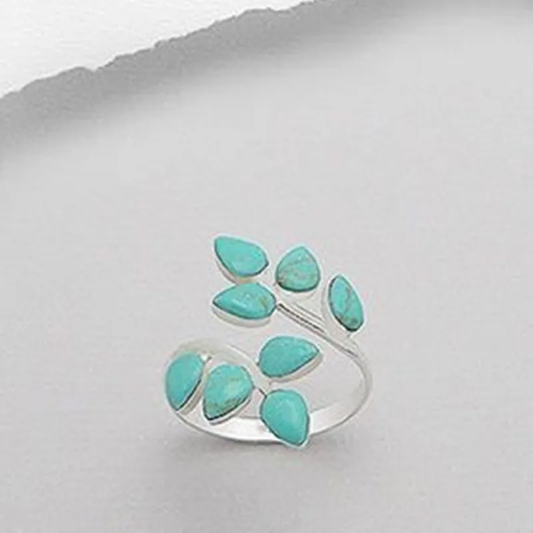 Anillo vintage bicolor con perlas