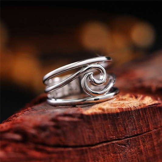 Anillo de onda vintage