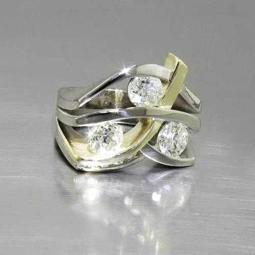 Anillo clásico con cristal