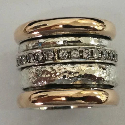 Anillo Vintage Dorado de Múltiples Capas