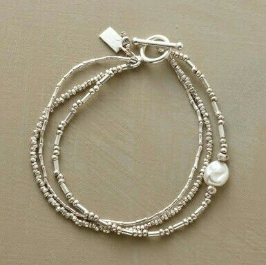 Conjunto de pulsera de perlas de inspiración vintage