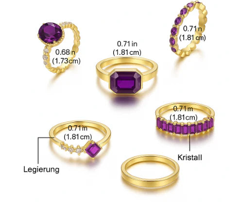 Anillo de Amatista