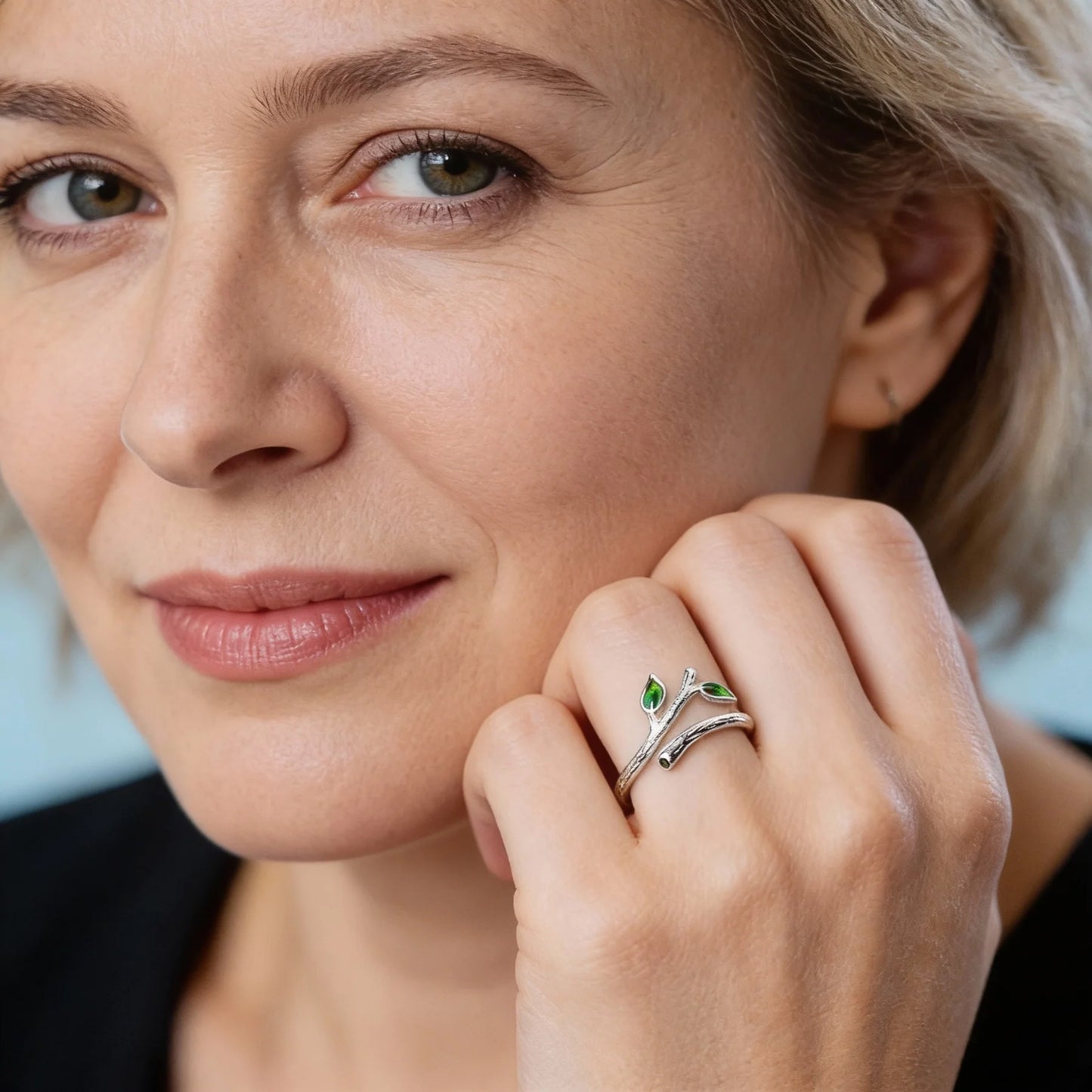 Anillo Rama de Árbol en Plata