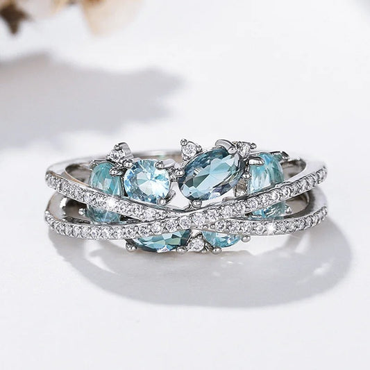 Anillo vintage con banda eterna