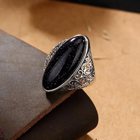 Anillo Vintage con Incrustación de Zircón