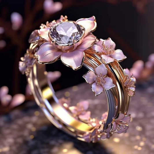 Anillo vintage bicolor