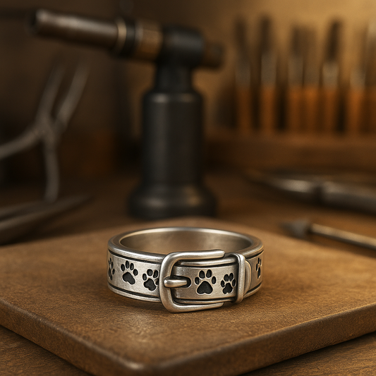 Anillo de pata elegante