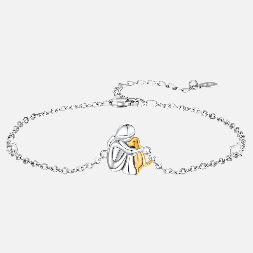 Pulsera de corazón: abrazo entre personas y mascotas