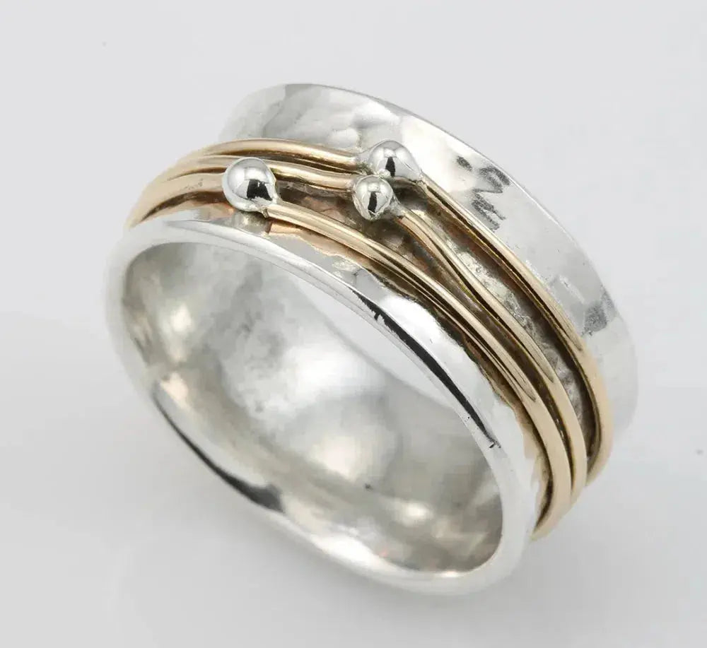 Anillo Vintage Oro y Capas de Plata